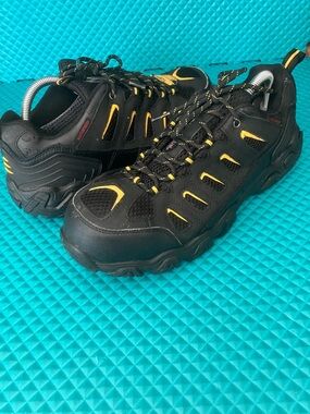 Skechers Men's Work Blais Steel Toe waterproof hiking shoes. 
Safety | 11